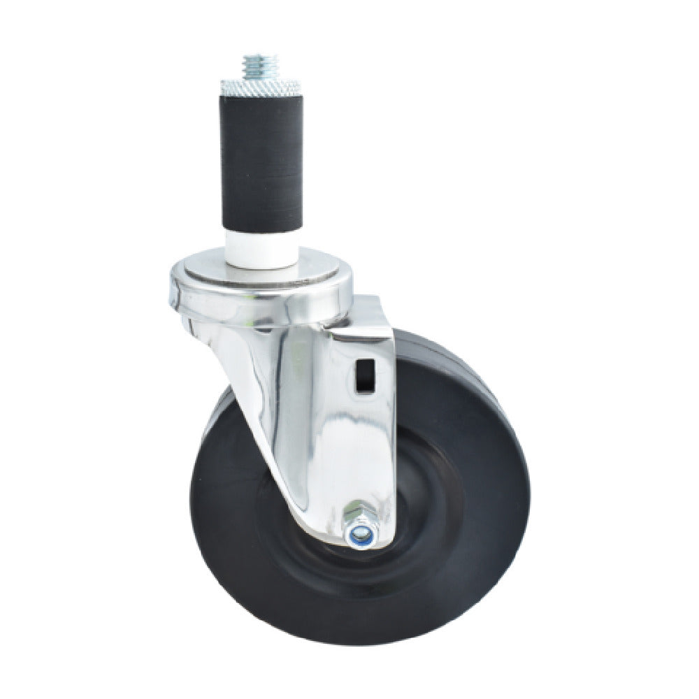 BK Resources 5SS-2RA-HR - Swivel Caster, 1-1/4" Expanding Stem, 5" Hard Rubber Wheel