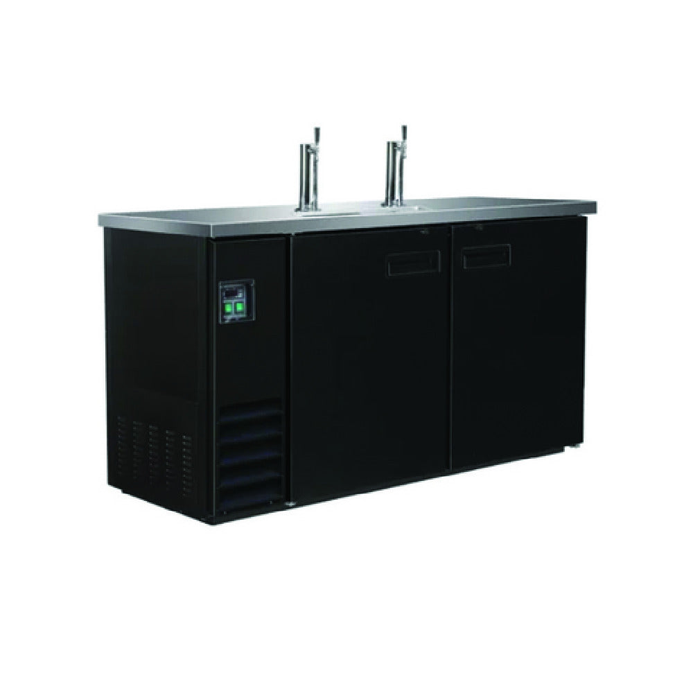 Hubert 69K-132 - Kratos® Draft Beer Dispenser, 61.0"W X 24.4"D X 55"H, Two Door