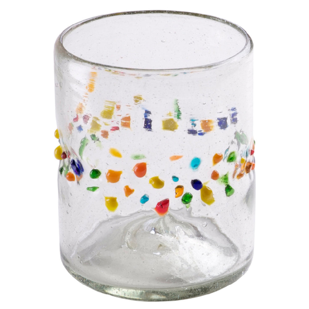Orion Trading & Design G167-TF Tutti Frutti Beverage Glass 12 Oz. 3" Dia. X 3-3/4"H