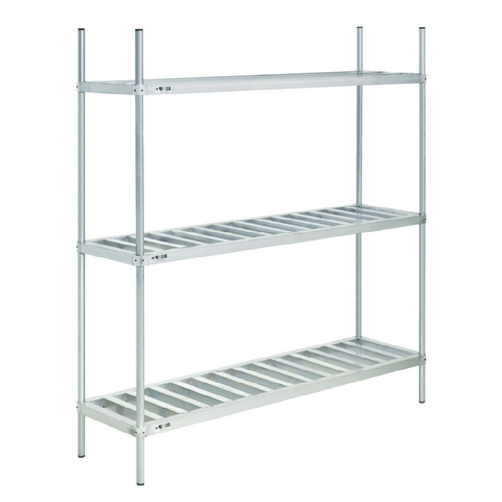 Hubert 91221 - Kratos Keg Rack Kit, 60"W X 20"D X 76"H, (3) Shelves