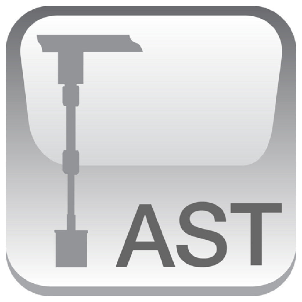 Hatco AST Mounting Style Adjustable Stem At Install Only Limited Height Adjustment At Install Only