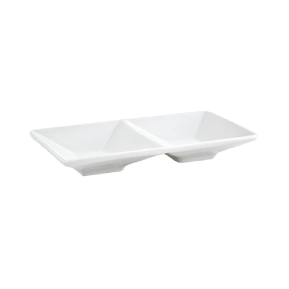 FOH DSD015WHP23 Kyoto™ Divided Dish 2-compartment 1 Oz. Per Bowl