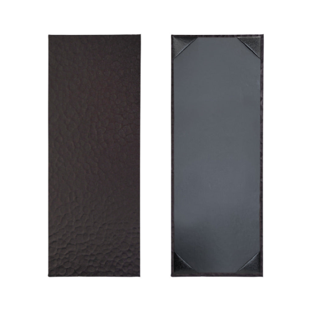 Risch METRO-1V 4.25X11 Metro Iron Or Mesh Hardback Metallic Menu Cover (specify Pattern And Color)