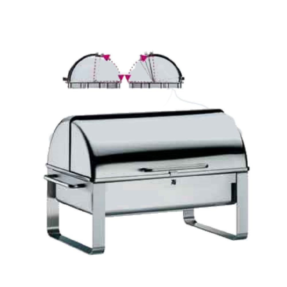 Bauscher Hepp 06.3324.6230 - Chafing Dish, GN 1/1,24-1/2" X 13-3/4" X 14-1/4"H, Rectangular