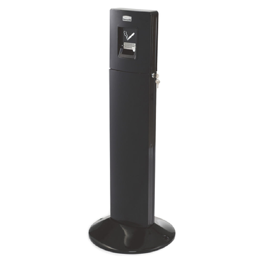 Rubbermaid FGR93400BK - Metropolitan Smokers Tower, 42-4/5"H, Removable Galvanized Liner