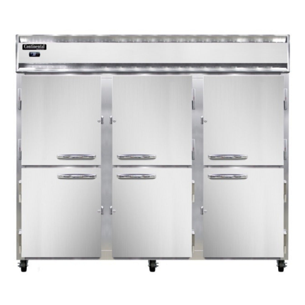 Continental Refrigerator 3RENSSPTHD-SD-GD Extra-Wide Refrigerator 75 Cu. Ft. Capacity