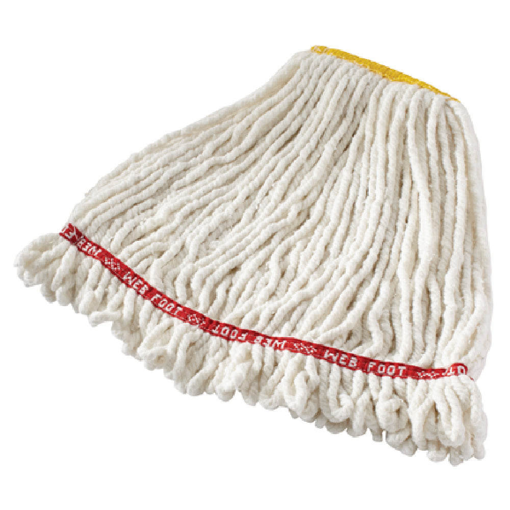 Rubbermaid FGA25306WH00 - Web Foot® Wet Mop, Large, 4-ply Cotton/synthetic Blend