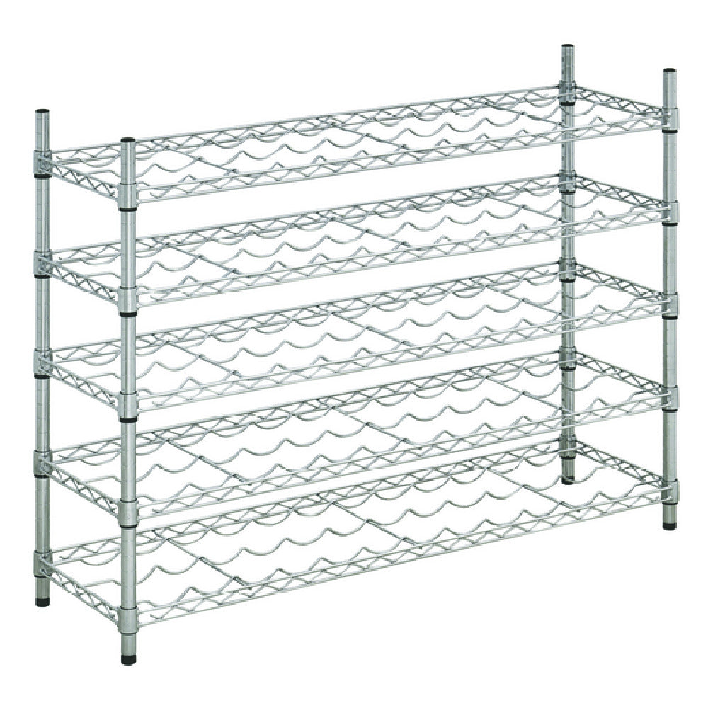 Hubert 129569 - Kratos Wire Wine Rack, 48"W X 14"D X 34"H, 34" Posts