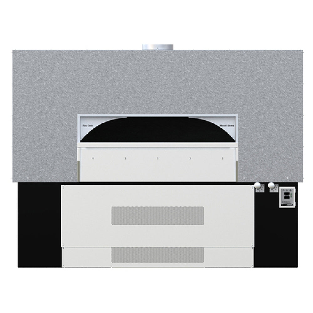 Wood Stone FD-11290-RFGRRIR Fire Deck Stone Hearth Oven Two Radiant Flames On Right Side With Infrared Under Floor Burner