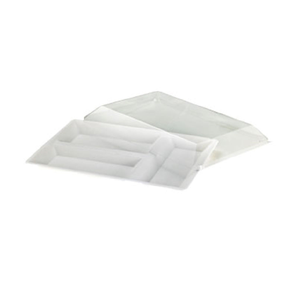 PacknWood ECOD4028 - Eco Compartment Tray, 15.75"L X 10.63"W X 1.10"H, Rectangular