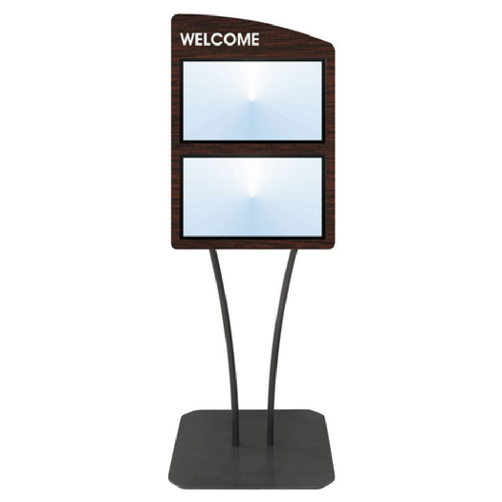 Hubert 15530 - Menu Board, 2-pocket, Floor Stand