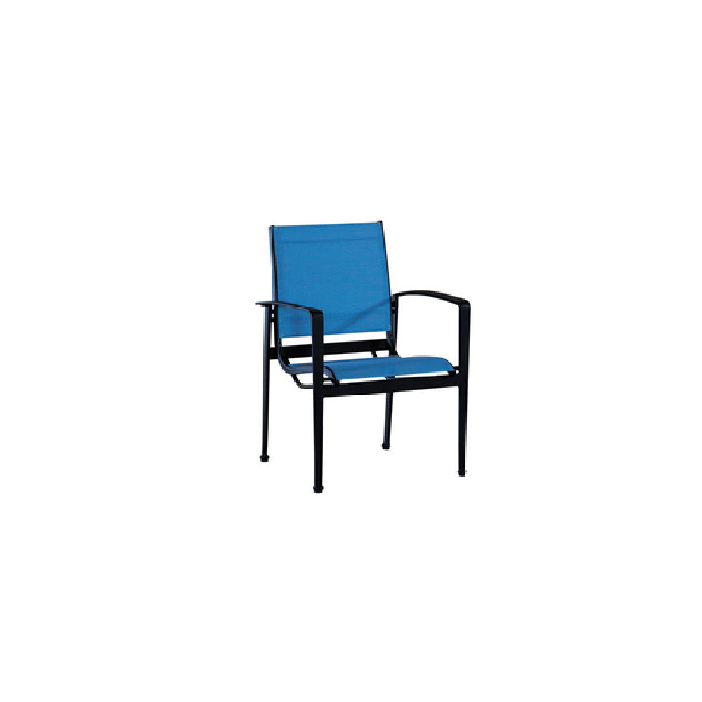 Plantation Prestige Commercial Furniture 4021100-03 Miramar Dining Arm Chair Stackable Durable Sling