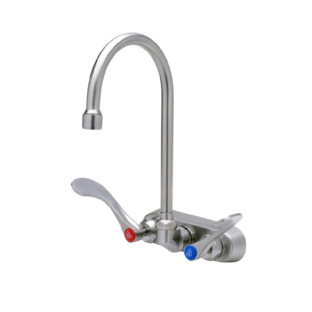 T&S Brass S-1146-04-CR EverSteel Workboard Faucet 4” Wall Mount Mixing Faucet With Body