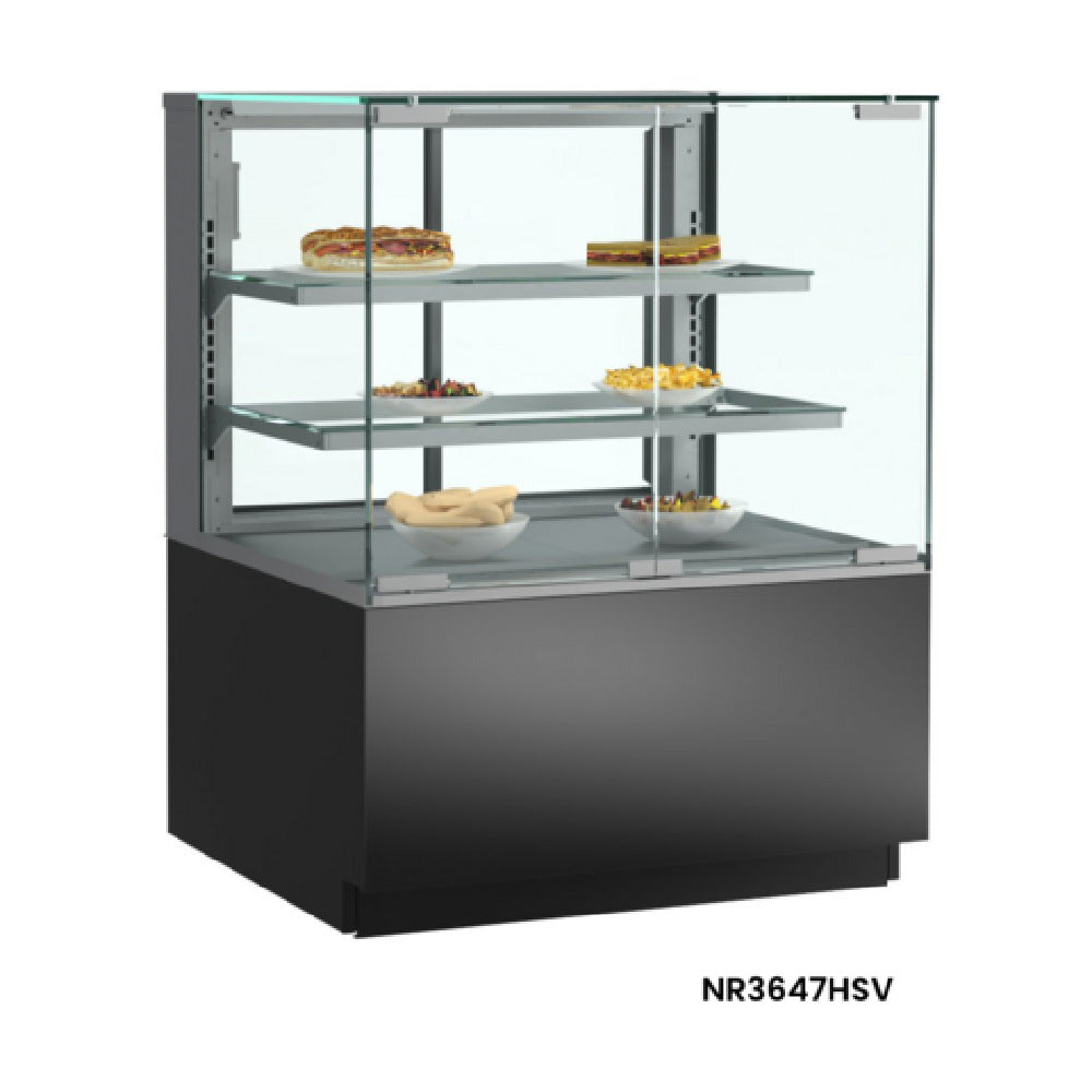 Structural Concepts NR4847HSV - Reveal® Service Heated Display Case, Freestanding