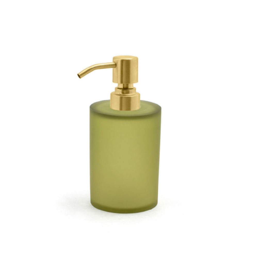 FOH RSP025GRR12 10oz Nassau Pump Sage With Matte Brass Top Includes One RSP003GRR12-BTM 10oz Nassau Pump Base Sage