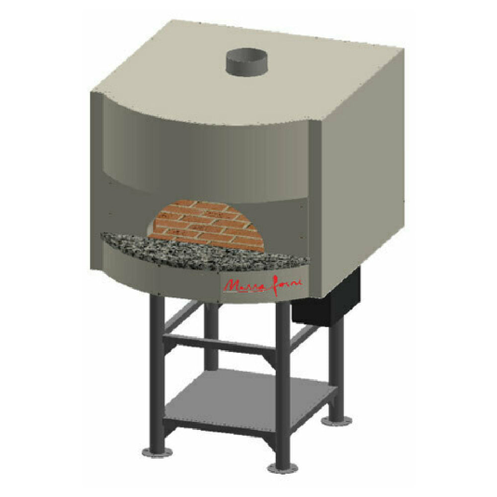 Marra Forni MS34-31W Square Wood Fired Oven 34" X 31" Brick Deck 24" X 9-1/2" Opening With 12" Landing