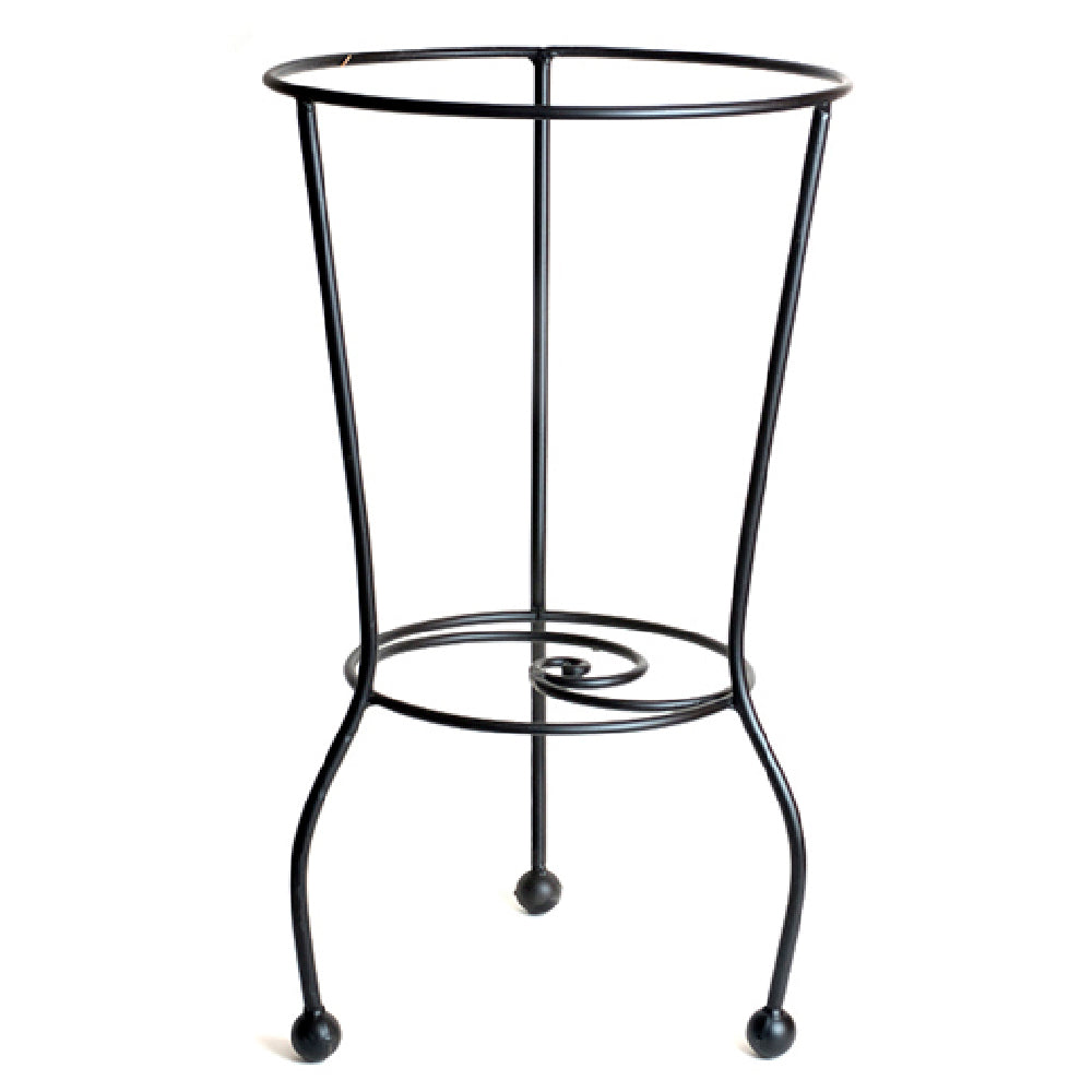 Orion Trading & Design IWS07-B Cauldron Stand 28"H Iron & Recycled Glass