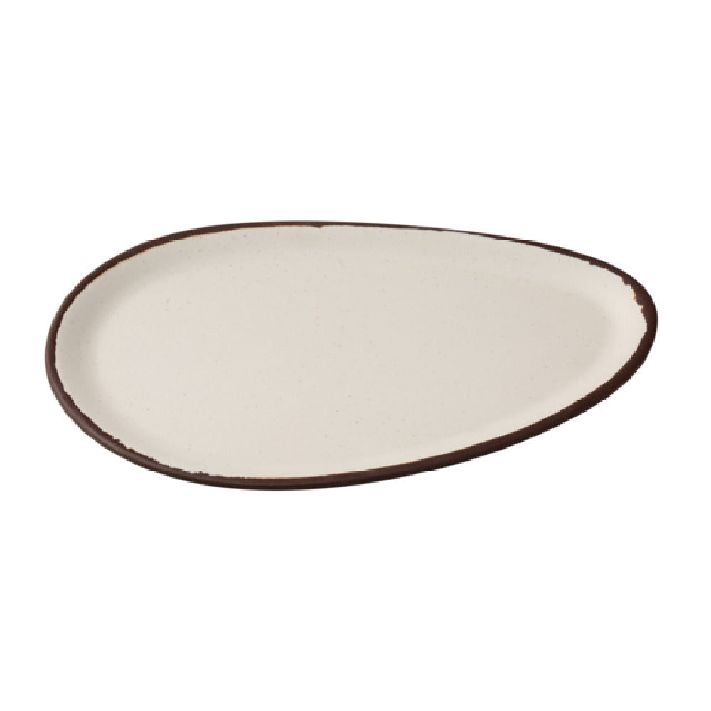Yanco NA-210 Nature Art Dinner Plate 10"W X 6"D X 3/4"H Oval