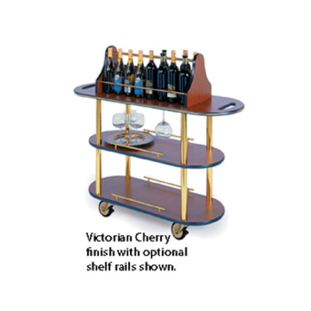 Geneva 37207 Wine Cart Oval 42-1/2"W X 16"D X 47-1/4"H