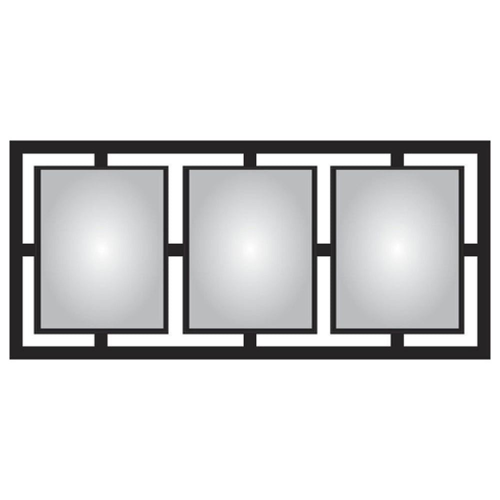 Hubert 81517 - Menu Board, 3-pocket, Wall-mount