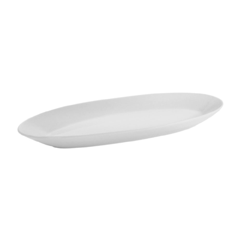 Steelite DCI910UW Carpaccio Plate 16"L X 5-1/2"W X 1-5/8"H Oval