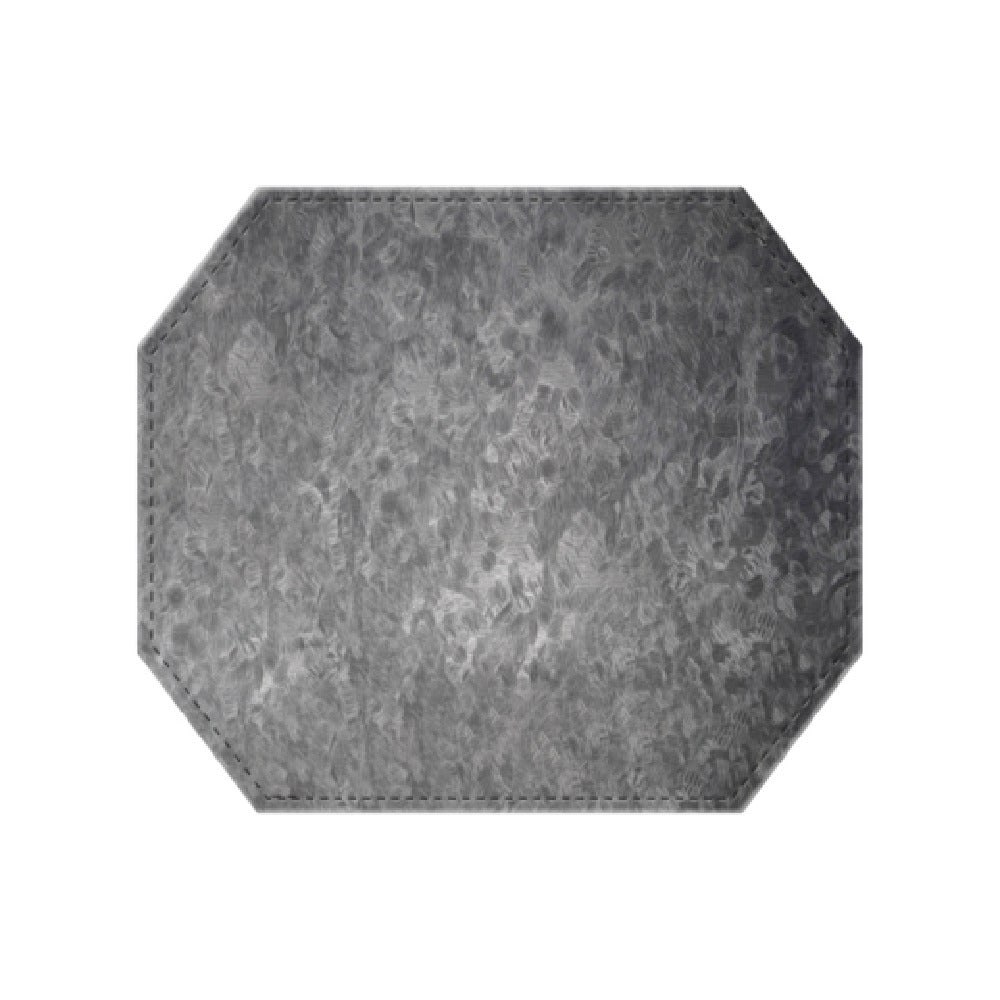 Risch TABLEMATOCT-MET 15X13 Brushed Metallic Faux-leather Table Mat (specify Color)