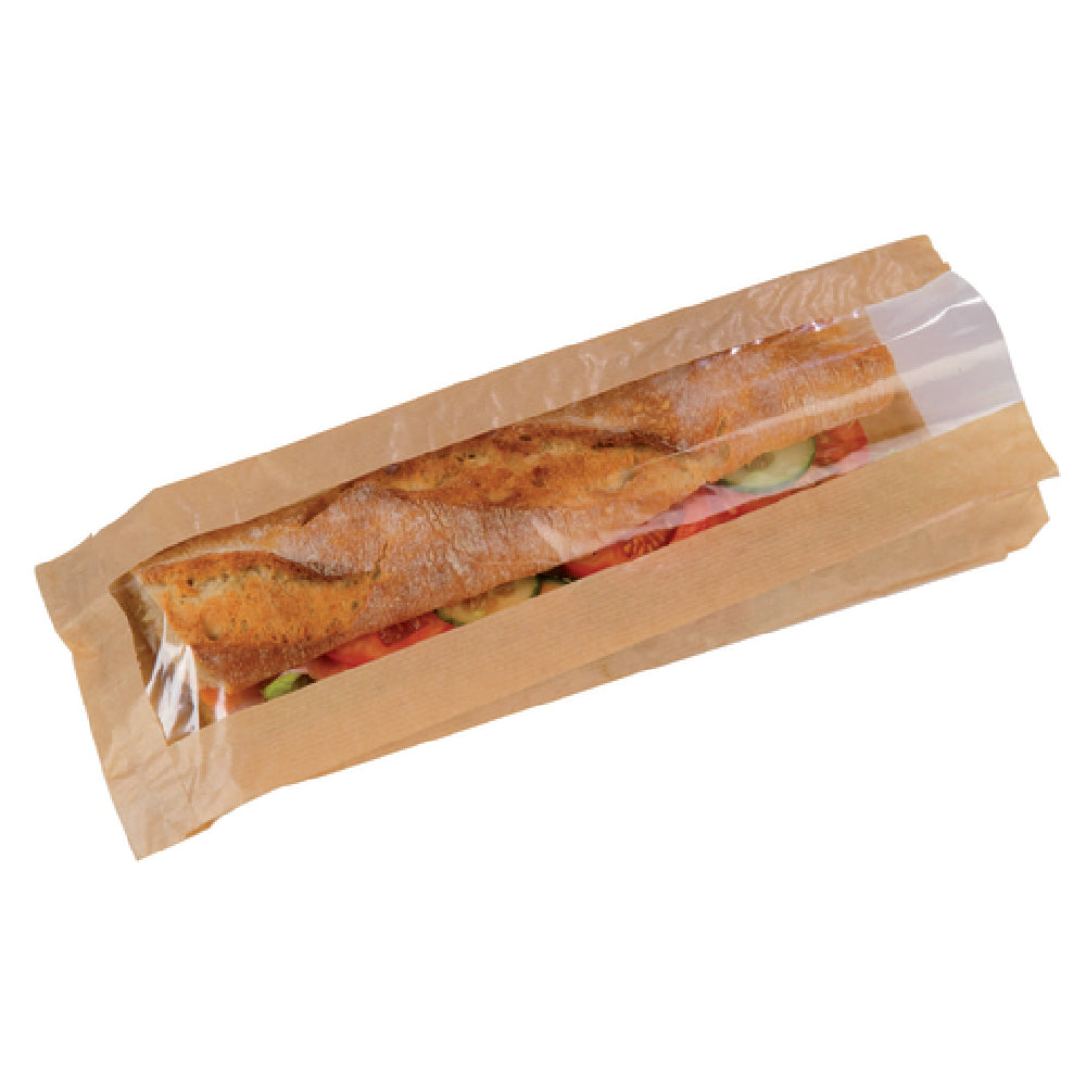 PacknWood 210SANDB34F - Sandwich Bag, 3.9 X 1.6 X 13.8", With Window