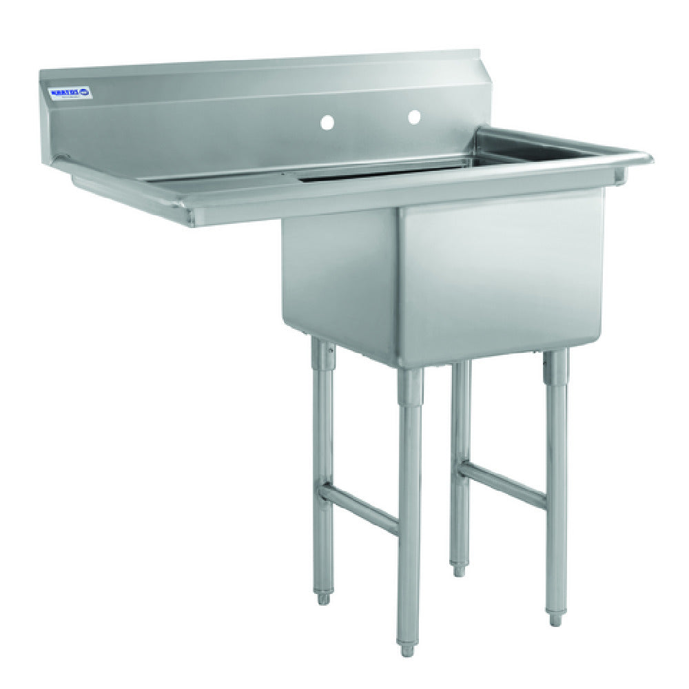 Hubert 73340 - Kratos® Compartment Sink, 18"W X 18"D X 12"H Bowl Size, 18" Drain Board