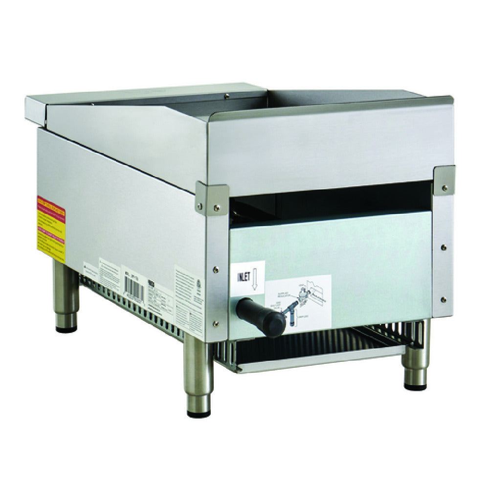 Hubert 122674 - Kratos® 29Y-176 Commercial Gas Countertop Griddle, 15"W Countertop Manual Griddle