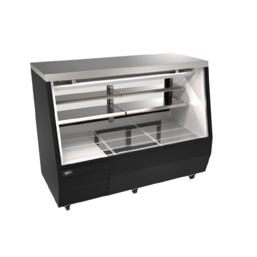 Omcan 50106 (RS-CN-0071D-BK) Refrigerated Deli Display Case Floor Model 71"W