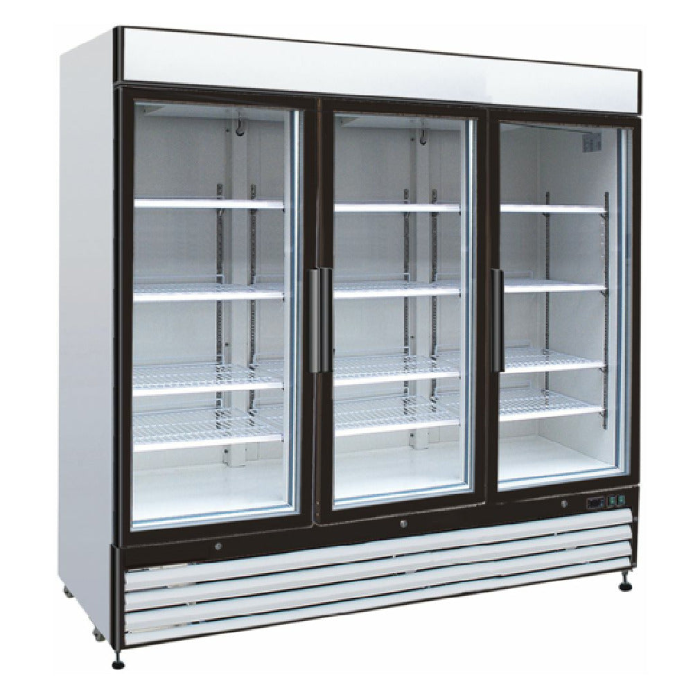 Hubert 98065 - Kratos® 69K-825 Glass Door Merchandiser, 81"W X 32"D X 79 1/2"H (external)