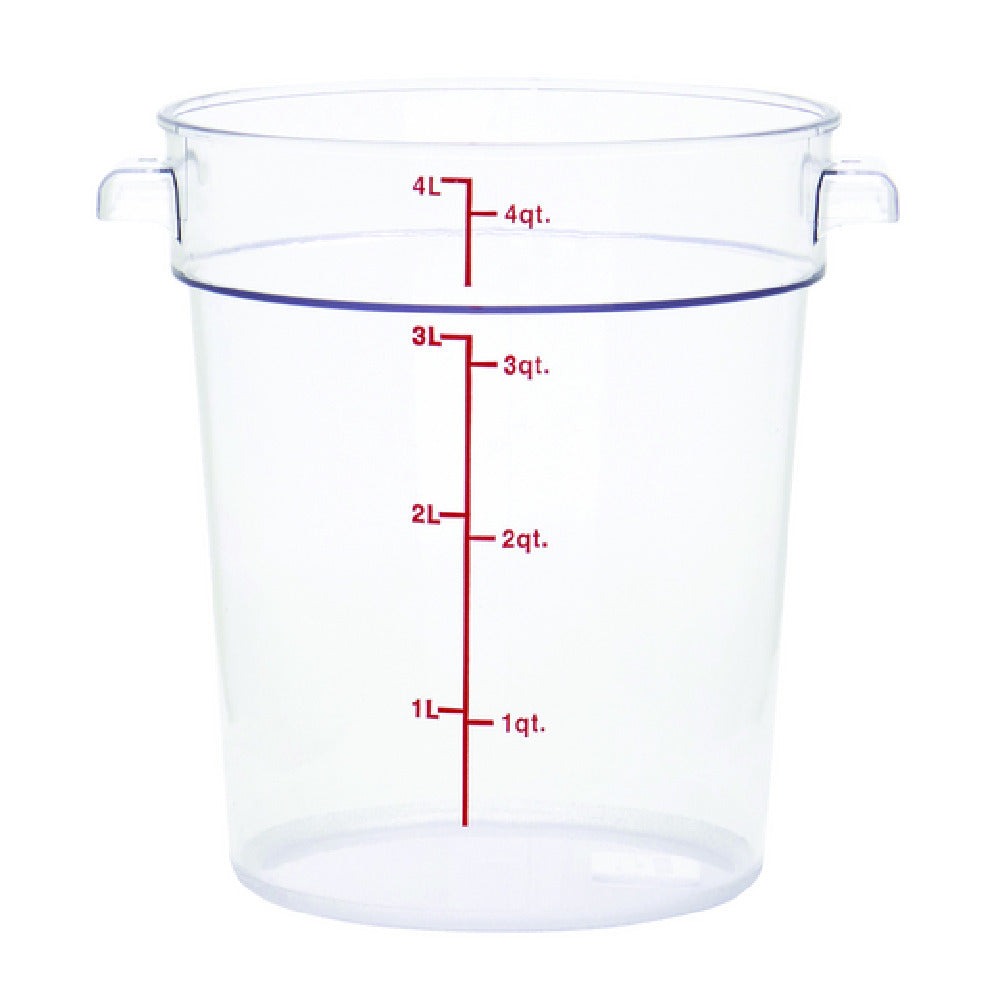 Hubert 81449 - Hubert® Food Storage Container, 7-1/4" Dia. X 8-19/50"D, Round