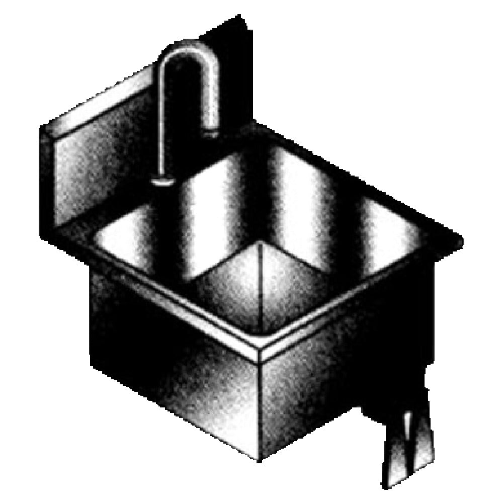 SPG WMHS-16 - Universal Stainless Hand Sink, Wall Mount, 16" Wide X 16" Front-to-back