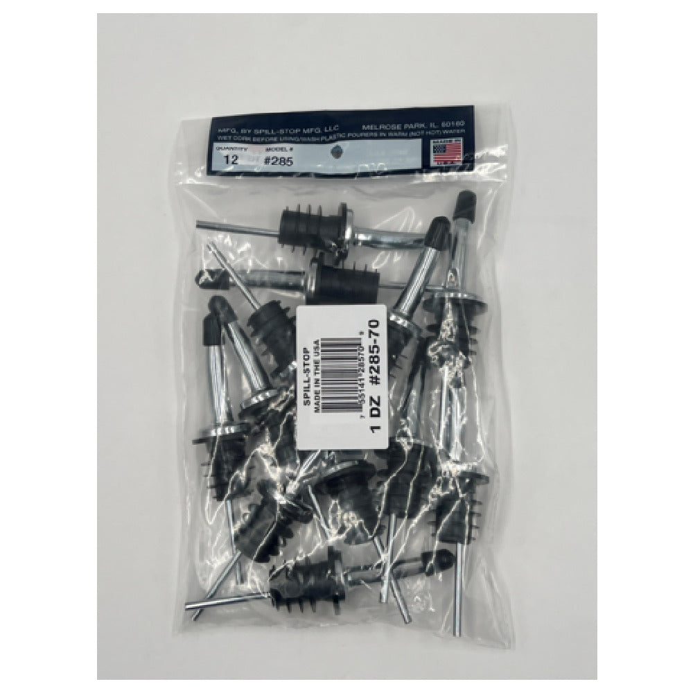 Spill-Stop 285-70 - Pourer & Cap, 8" W X 8" D X 2" H, Seamless