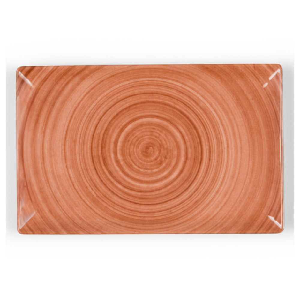 Bon Chef 54115-OR Brushstrokes Tray 12" X 7.5" H Rectangular