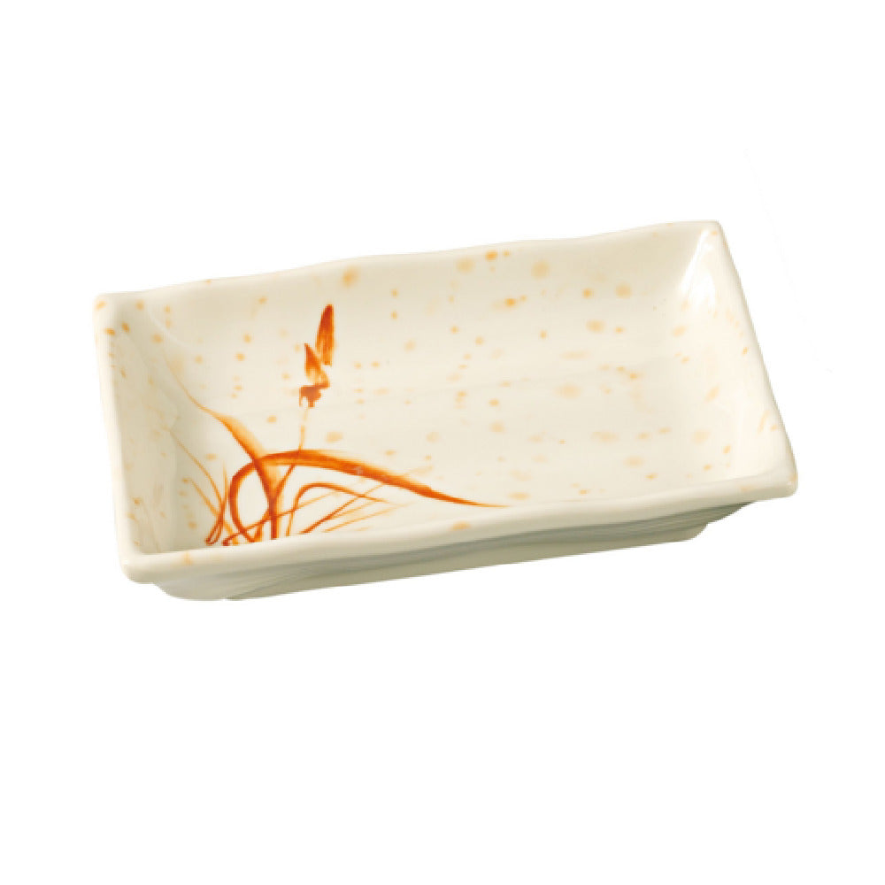 Yanco OR-2406 Orchis Plate 6"L X 4-1/2"W Rectangular