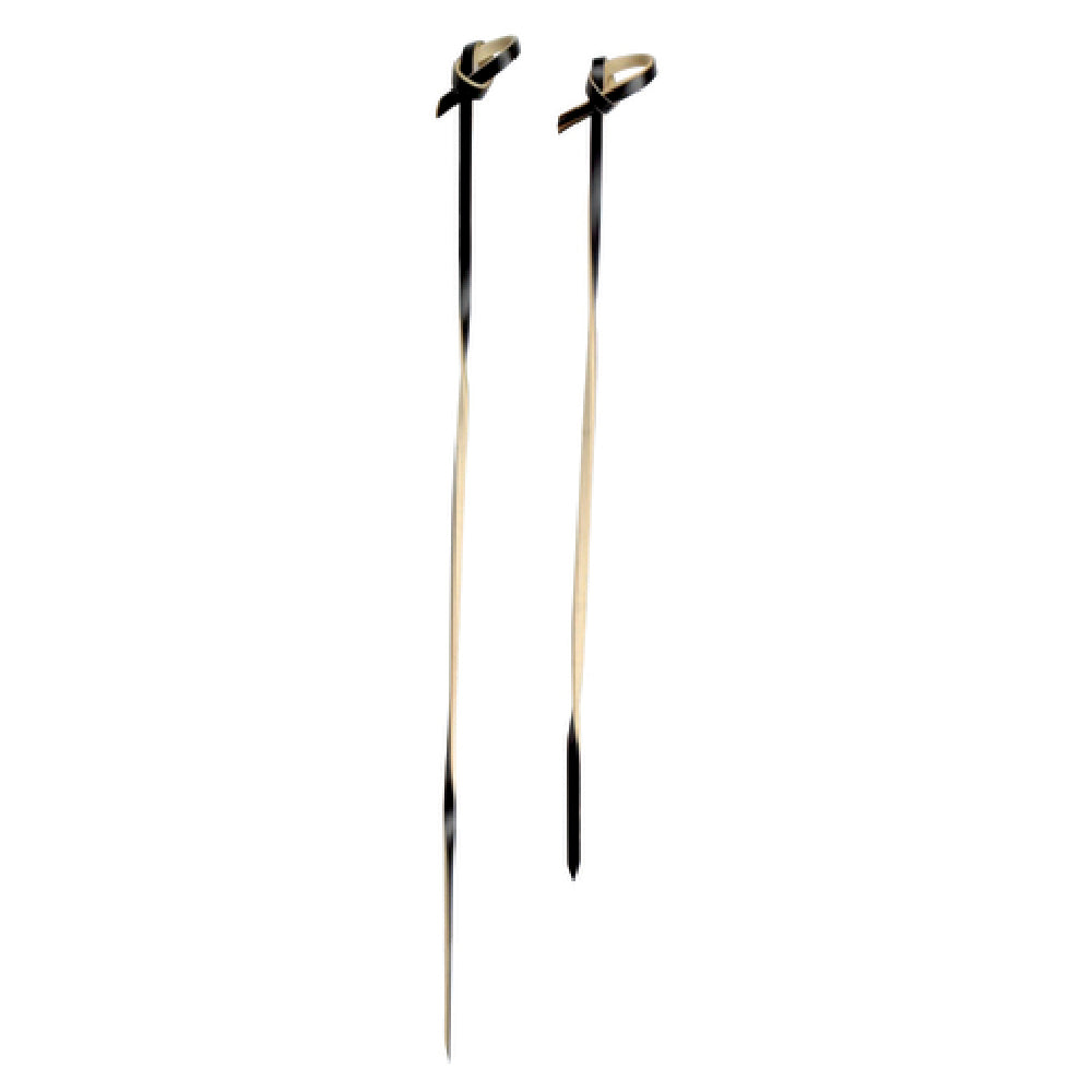 PacknWood 209BBTINGI15 - Tingi Skewer, 5.9", Looped With Black Twisted Stem
