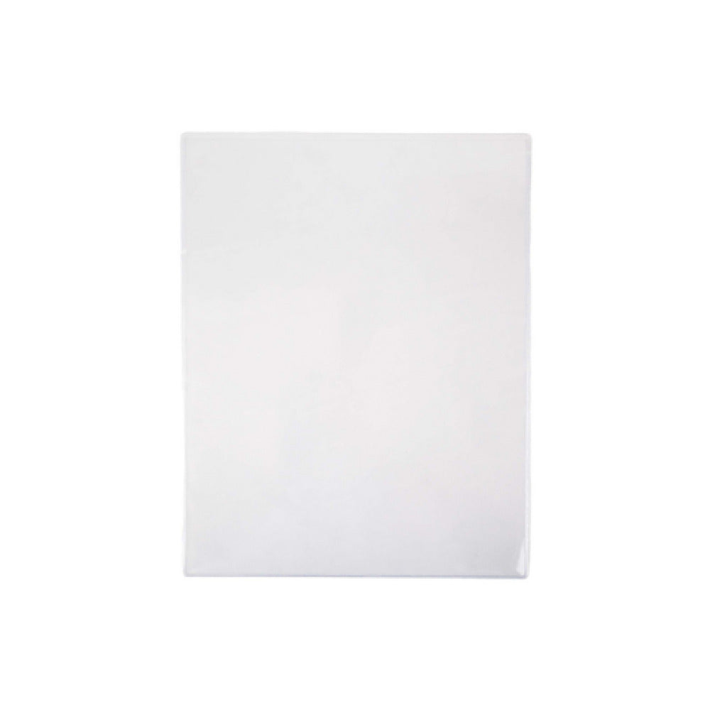 Risch 100 8.5X11 Clear Vinyl Menu Cover 8-1/2" X 11" 8 Gauge Single Pocket Holds 2 Sheets Of Paper