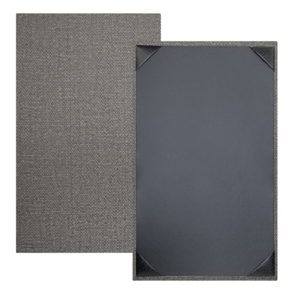 Risch MILAN-1V 8.5X14 Milan Hardback Simulated Woven Vinyl Menu Cover (specify Color)