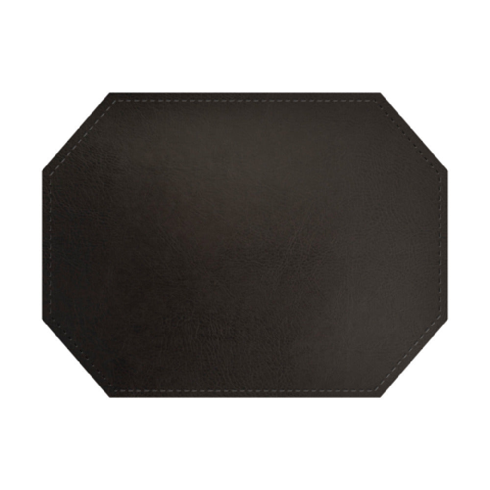 Risch PLACEMATDXOCT-TAM 16X12 Tamarac Light-grain Faux-leather Premium Sewn Placemat (specify Color)