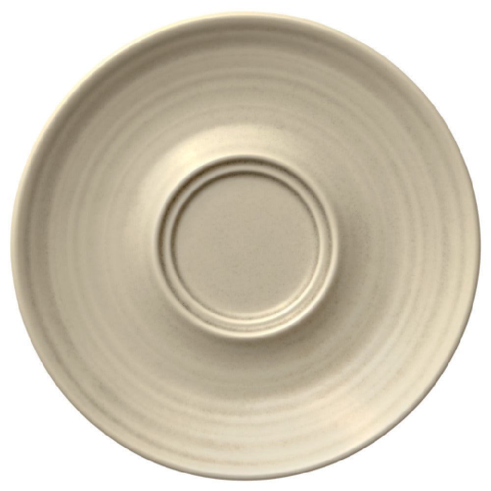 Bauscher Hepp 637116-C10000 - Saucer, 6.5" Dia. X 1"H, Round With Double Well