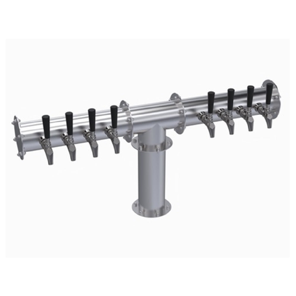 Krowne KPTH-8A Krowne Pipe T-Head Tower Eight Faucets Handles And Faucets Not Included