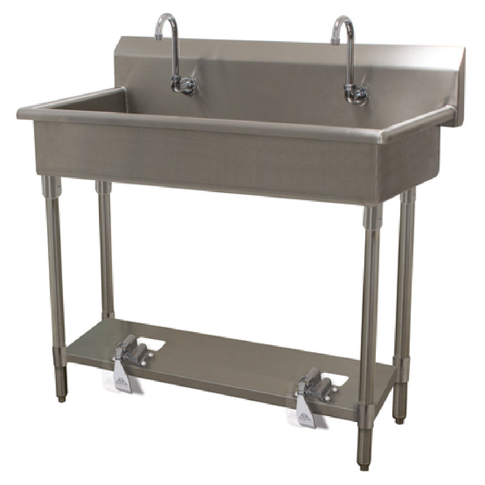 Advance Tabco FS-FM-48FV Multiwash Hand Sink Splash Mount Faucet Provision With Toe-operated Push Valve