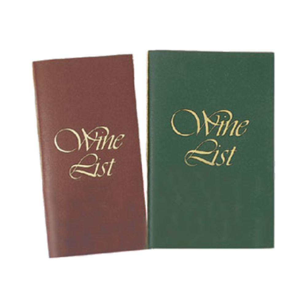 Menu Solutions L701C Wine List Cover 5-1/2" X 11" Folded Insert (elastics Not Included)