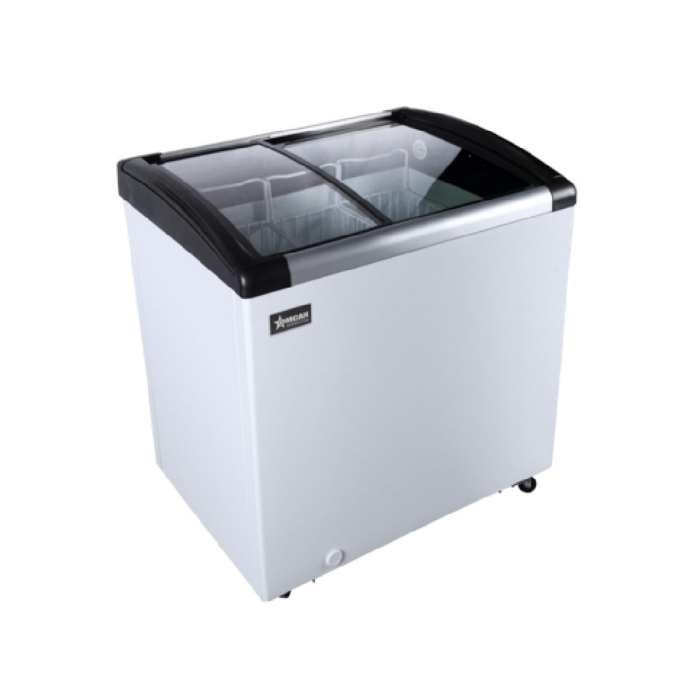Omcan USA 47751 - (FR-CN-0166) Ice Cream Freezer, 4.1 Cu. Ft. Capacity, (2) Sliding Doors With Curved Glass