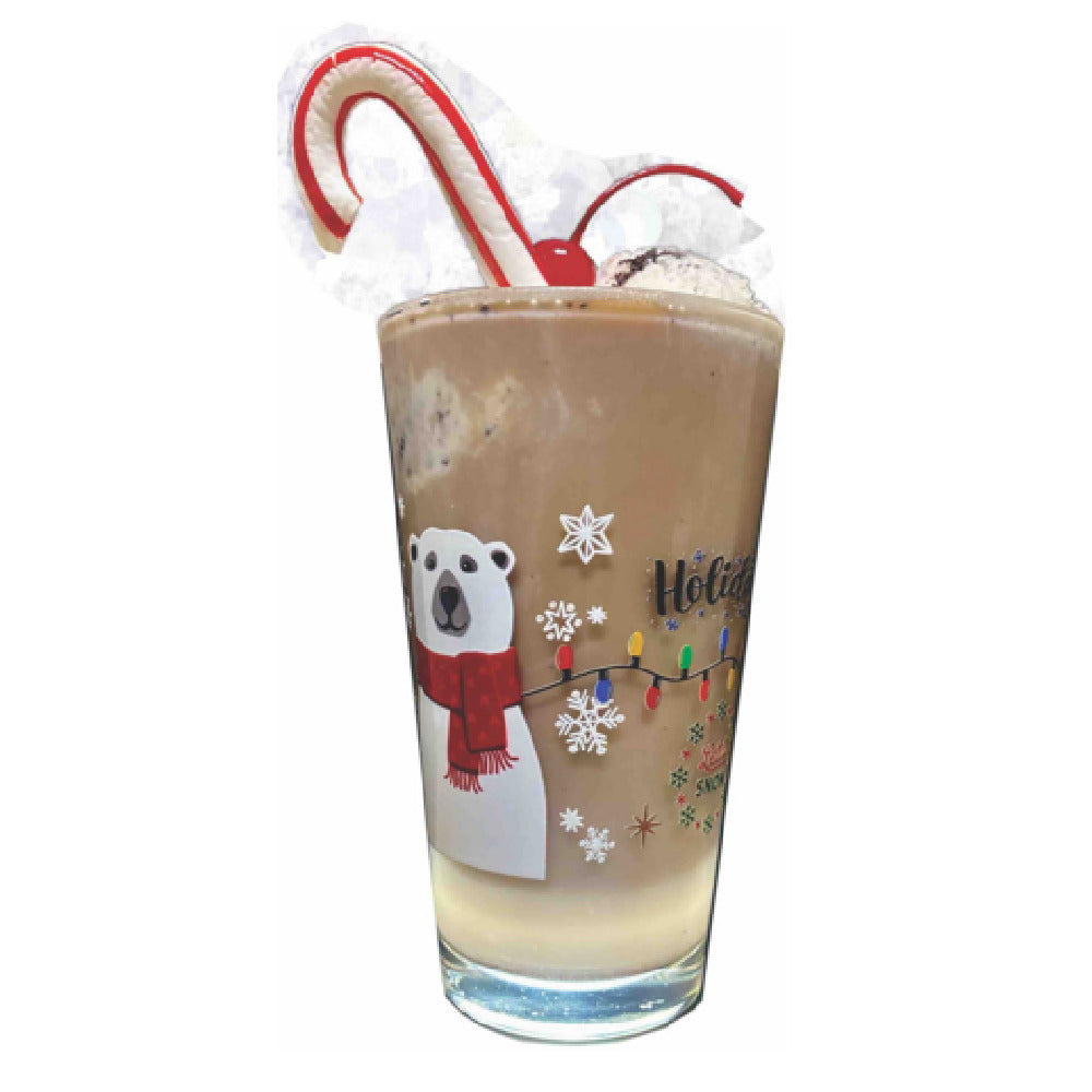 Buccaneer Container Corp 5139HOL1 (Buccaneer) Holiday Mixing Glass 16 Oz.