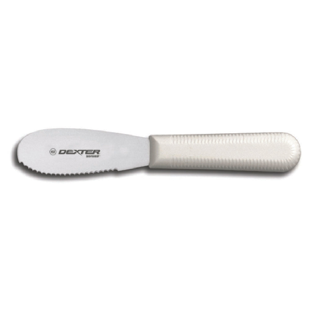 Dexter Russell 24403 SofGrip™ (SG173SC-PCP) Sandwich Spreader 3-1/2" Scalloped Edge