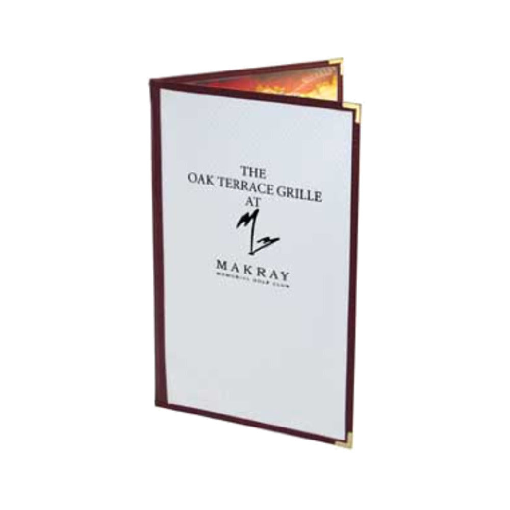 Menu Solutions CP410D Menu Jacket Holds 8-1/2" X 14" Inserts Double Panel With 2 Views