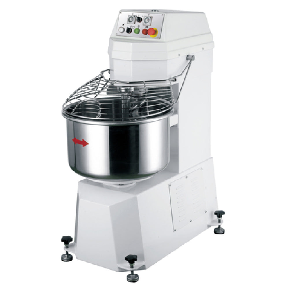 Eurodib LRGM25BETL Eurodib Spiral Dough Mixer 84.5 Qt. Capacity 55lb. (25kg) Kneading Capacity