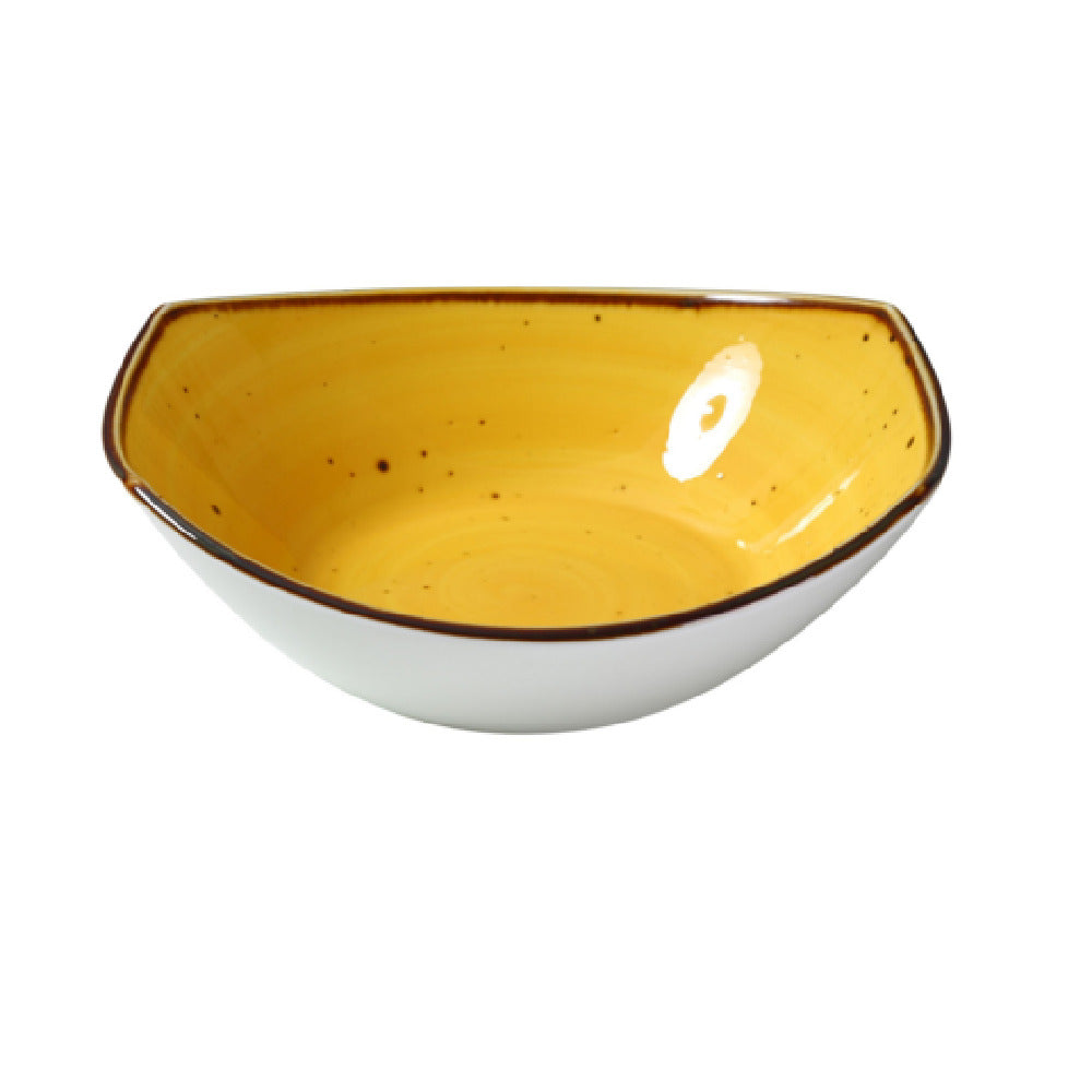 Yanco LY-307YL Lyon Soup/Salad Plate 15 Oz. 7"L X 6-1/2"W X 2-1/4"H